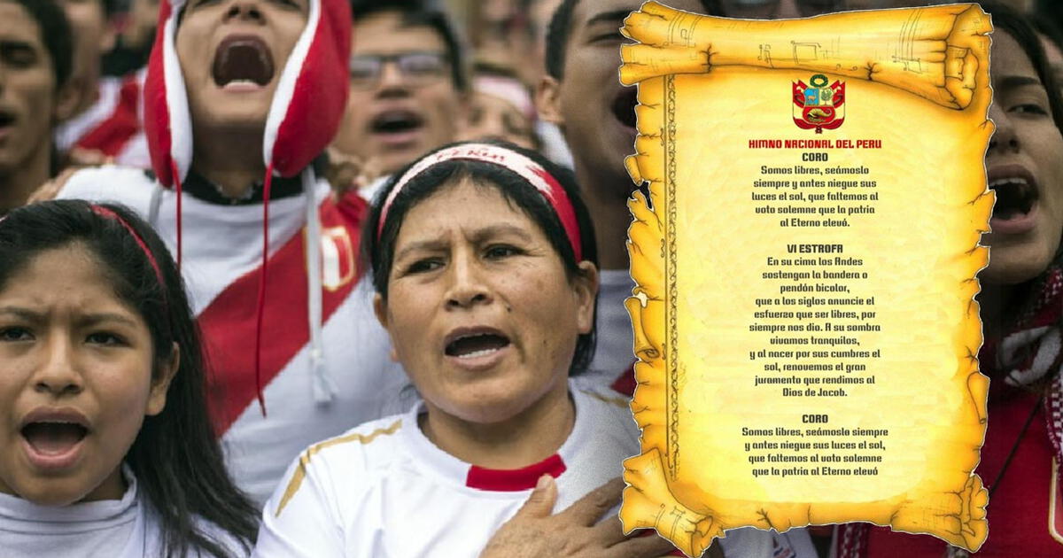Letra completa del himno nacional del Perú: estas s...