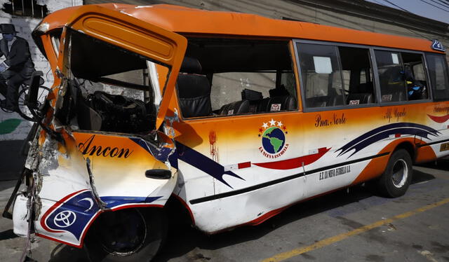 Fotografía del Anconero tras accidente en Alfonso Ugarte. Foto: Sebastían Blanco/LR Fotografía del Anconero tras accidente en Alfonso Ugarte. Foto: Sebastían Blanco/LR