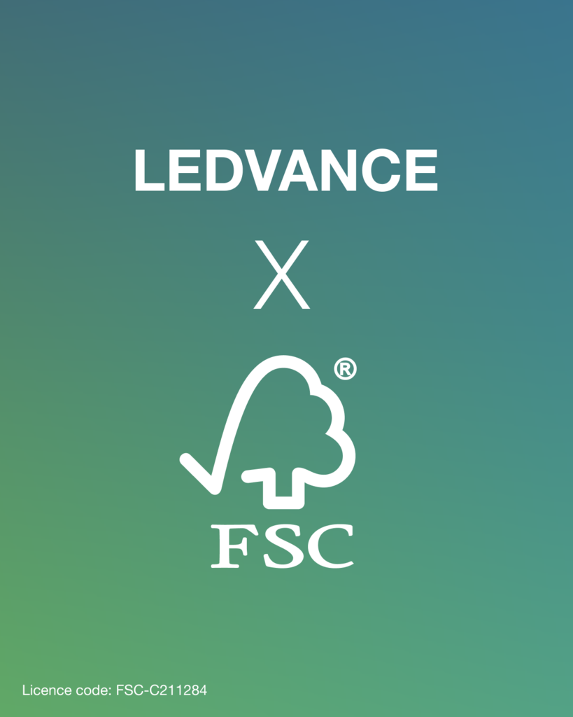 LEDVANCE obtiene la certificación FSC y refuerza su...