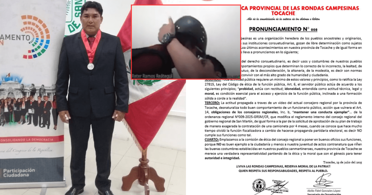 Captan a consejero regional y su asistente besándos...