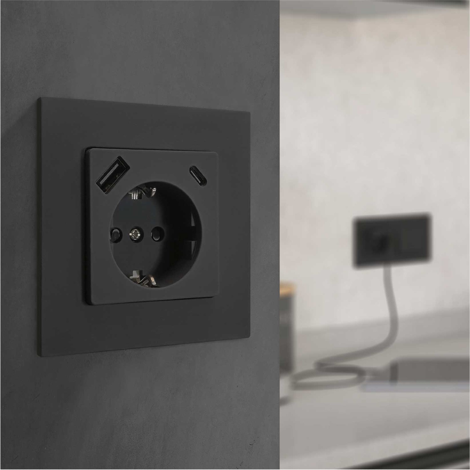 Nueva toma de corriente Schuko® con cargador USB A+...
