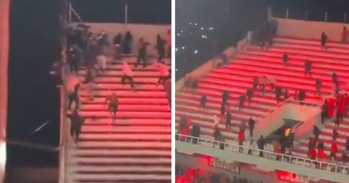 Hincha de la U. de Chile cayó al vacío desde la tr...