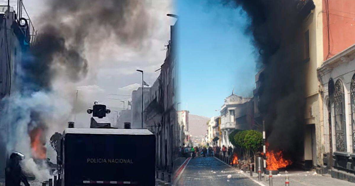 Incendio en el centro de Arequipa: inquilinos habrí...