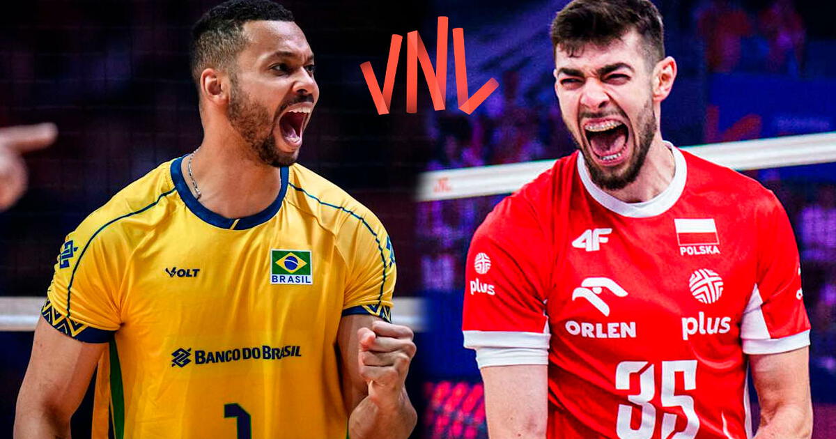 Brasil vs Polonia vóley EN VIVO, semifinal VNL 2025...