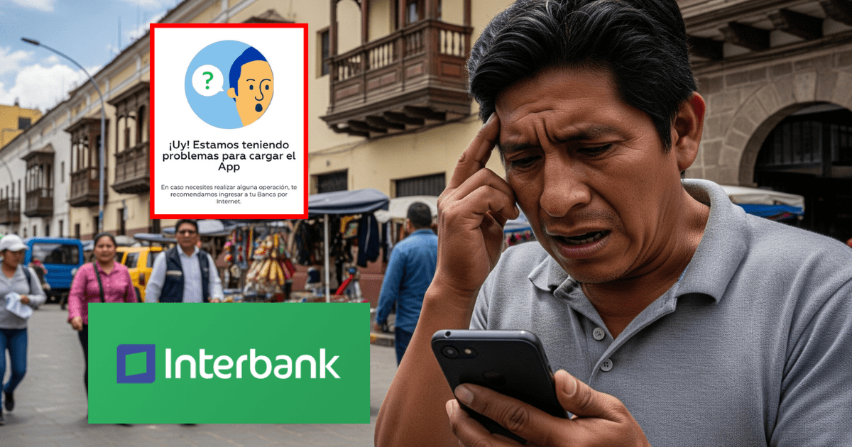 Usuarios reportan caída del aplicativo de Interbank...
