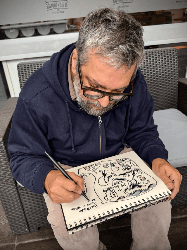 Liniers: “La gente piensa que el artista va a decir algo nuevo y va a ser como una verdad revelada. Y eso no existe ni en la religión, ni en la filosofía, ya está todo dicho”.