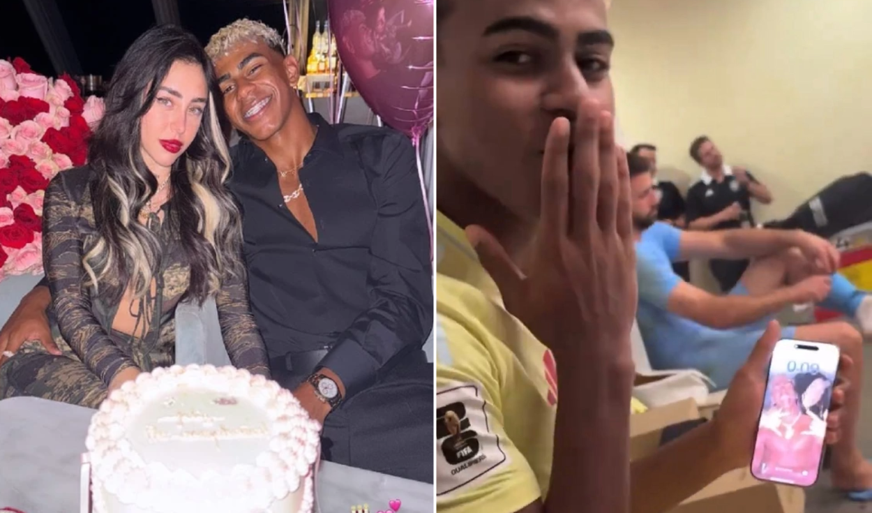 Lamine Yamal presume tierna foto con Nicki Nicole en...